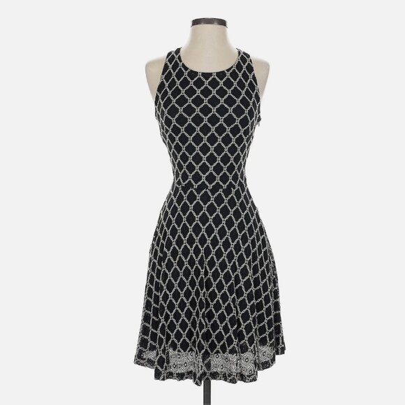 Phanuel Black and Natural Knitted Cocktail Dress Size M - Picture 1 of 7
